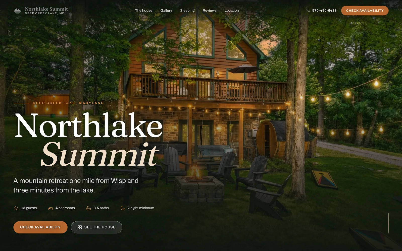 The Northlake Summit website homepage, designed and built by Miles Media