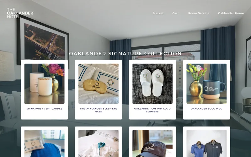 The Oaklander Marketplace website, designed and built by Miles Media